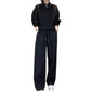 Cropped Sweetshirt & Wide-Leg Pants Set