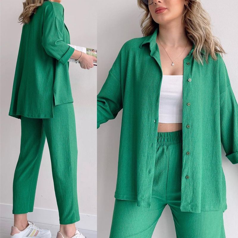 Fashion Casual Summer Shirt & Pants 2-piece Set for Women – tempeie