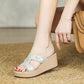 Women's Rhinestone Wedge Sandals