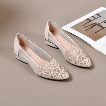 Women's Chunky Heel Slip-On Shoes