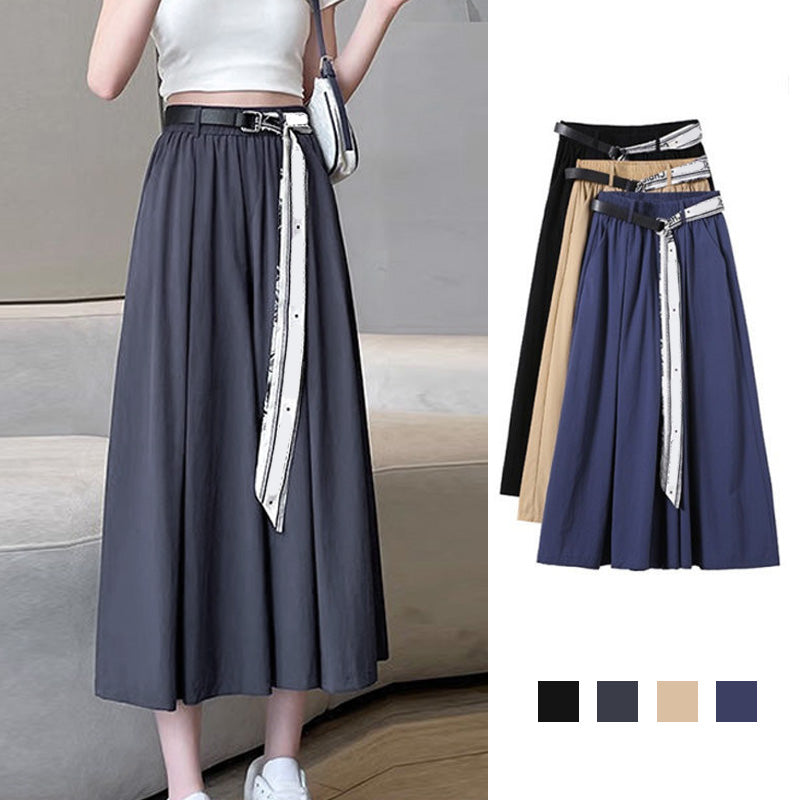 A-line Waistband Skirt Pants for Women