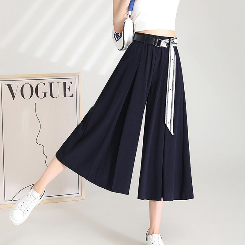 A-line Waistband Skirt Pants for Women