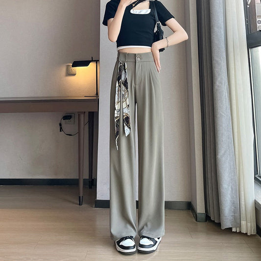 Women's Relaxed Drape Wide Leg Pants（50% OFF）