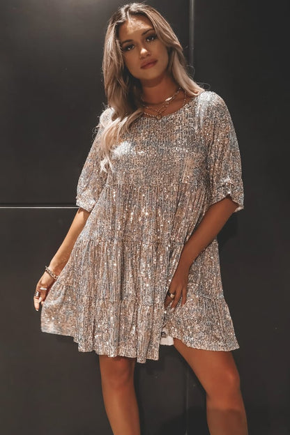 Seaside Vacation Casual Dress Sequin Party Cute Dress