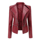 Hot Sale Zipper Soft Leather Jacket（Free Shipping）