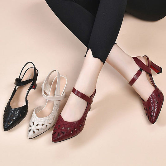 Hollow Pointed Toe Ladies Sandals（50% OFF）