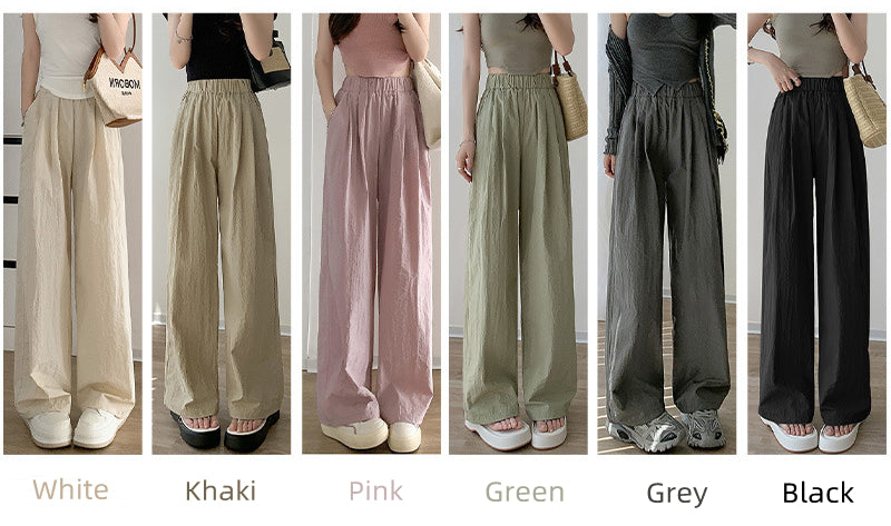 Lazy Stlye Pleated Cool Pants（50% OFF）