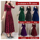 Women's Velour Style V-Neck Dress