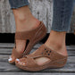 Comfortable Correction Peep-toe Wedge Heel Fashion Sandals（50% OFF）