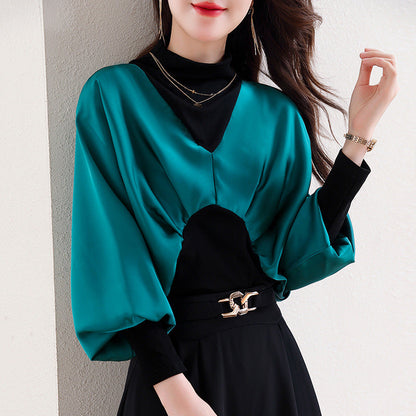 [Gift For Women] Women's Chic Fake 2-piece Top（50% OFF）