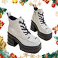 [Women's Gift] Women's High Heel Platform Zipper Leather Boots（50% OFF）