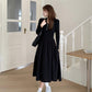 Women's Black Long Sleeve Dress（50% OFF）