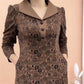 Lapel V-neck Slim Fashion Long Sleeve A-line Dress (49%OFF)