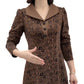 Lapel V-neck Slim Fashion Long Sleeve A-line Dress (49%OFF)