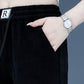 [Gift For Her] Women's Elastic High Waist Corduroy Casual Sweatpants